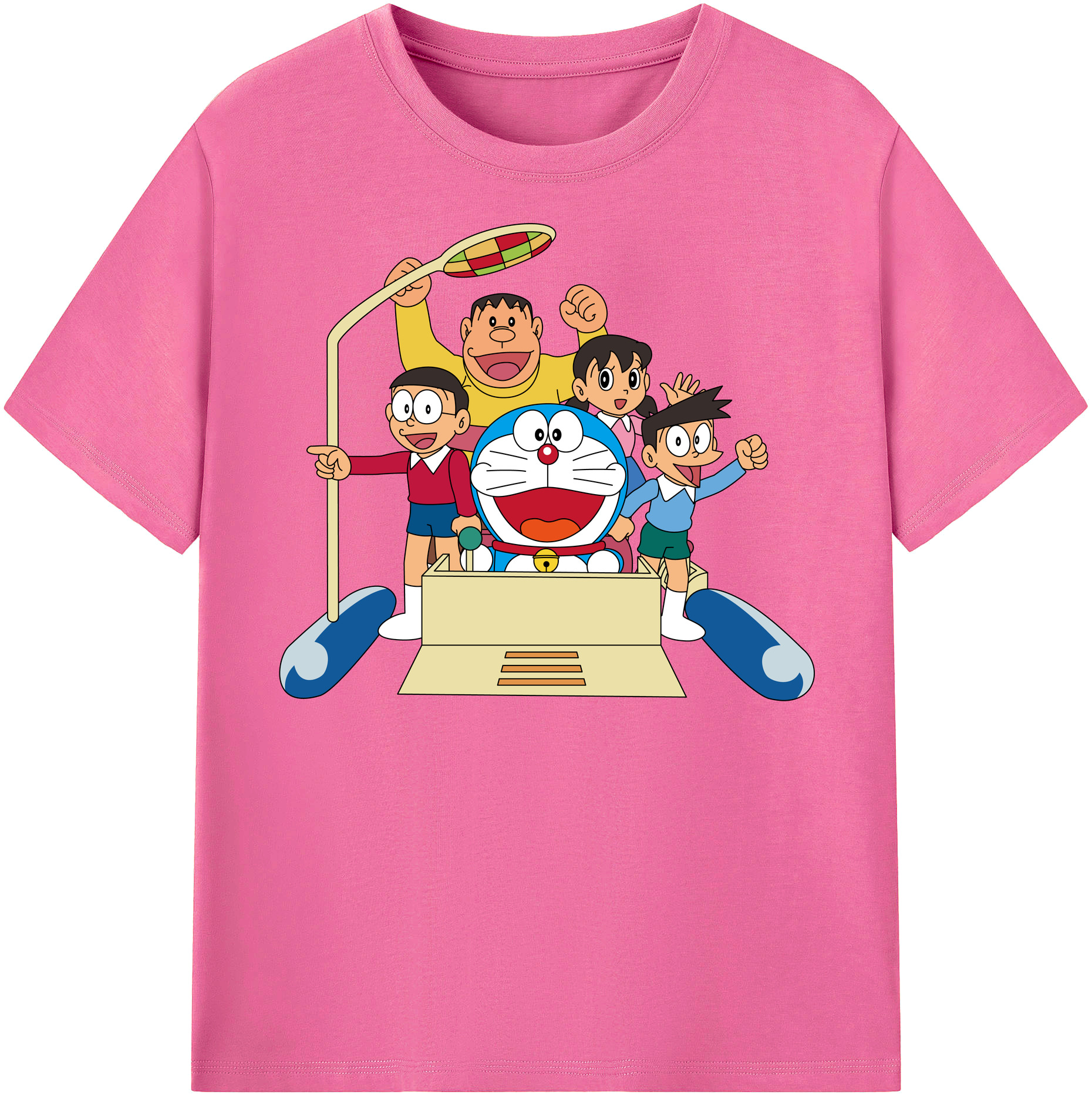 （画像用） ドラえもん 骨川 スネ夫 Doraemon Honekawa Suneo レディースカジュアルプリントTシャツ（綿100％）